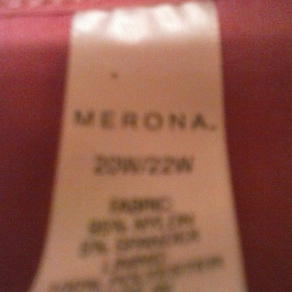 MERONA PINK LACE LINED SHORT SLEEVE V NECK BLOUSE - Picture 3 of 4